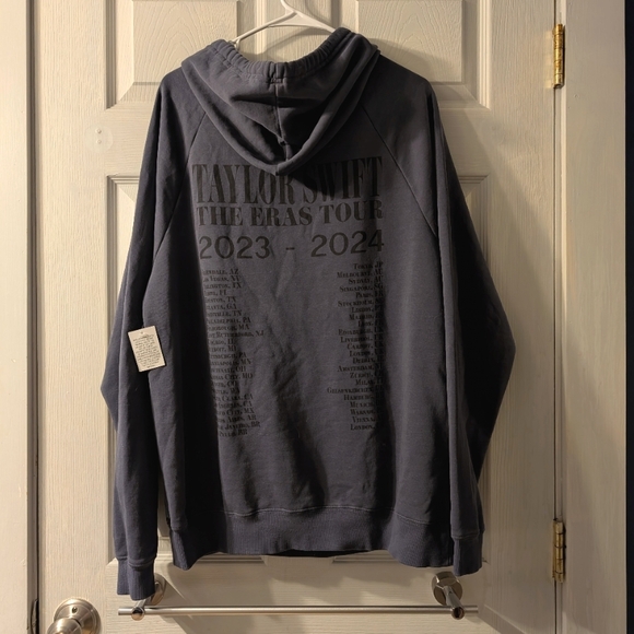 taylor swift washed blue eras tour hoodie - Picture 2 of 3